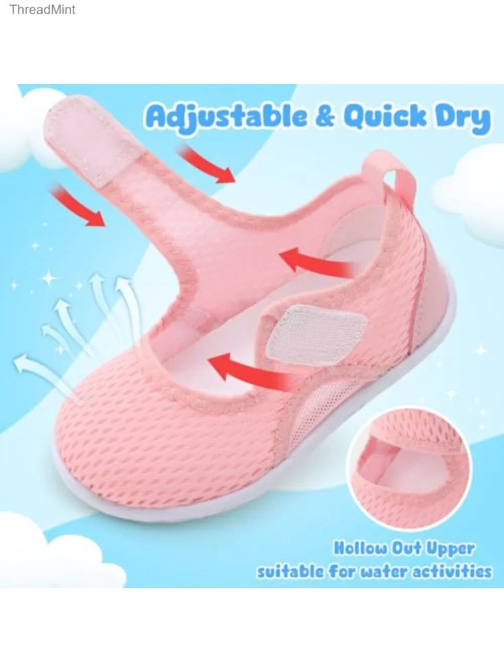 Toddler Water Shoes Boys Girls Swim Aqua Socks Barefoot Sandals Quick Dry